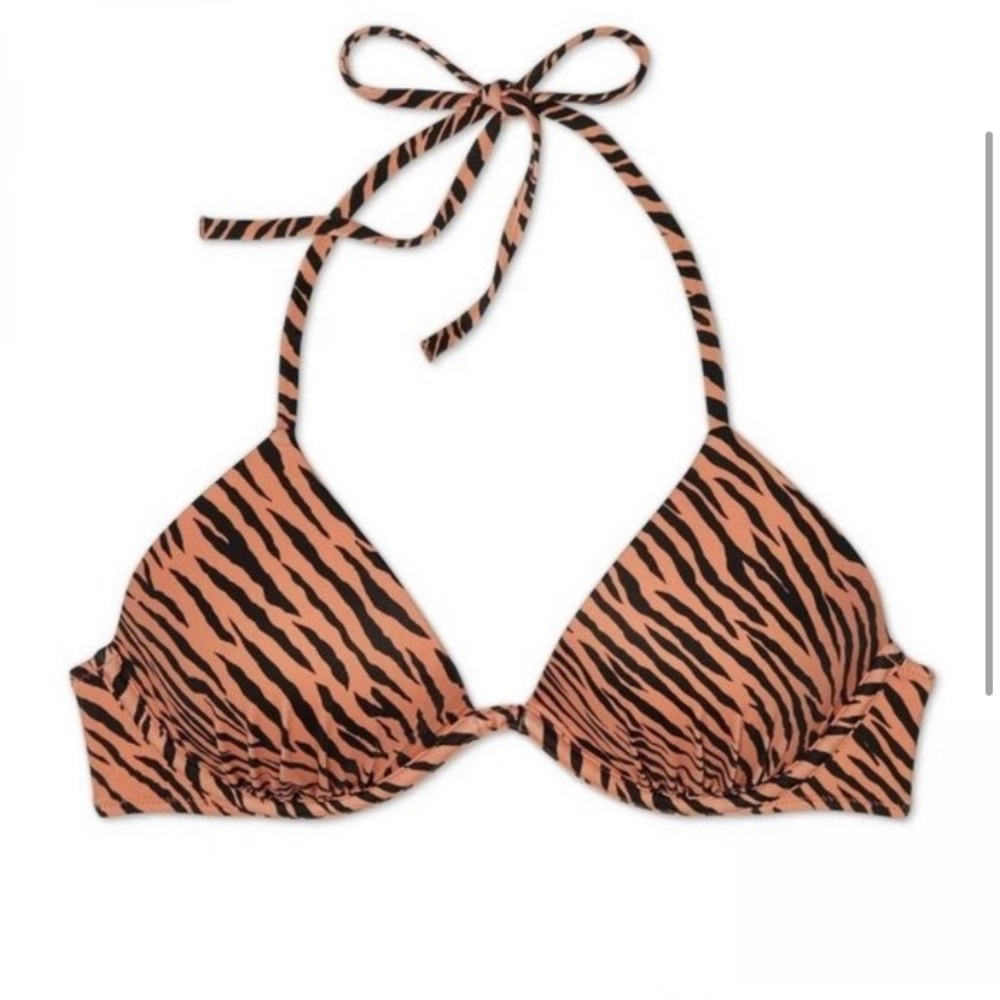 🐅NWT SHADE SHORE TIGER PRI PUSHUP BIKINI TOP 34DD